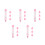 5Sets Silicone Cake Decorating Tools Set for Home Baking Pink 6