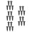 25Pcs Multi-Function Iron Jack Return Valve Floor Jack Repair Tool 7