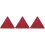 3Pièces Triangles De Plastique Rouge Visibilité Routière 4