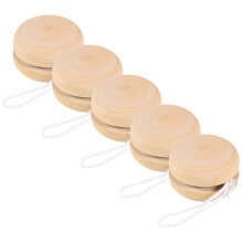 30Pièces Balles Yo-Yo Bois Non Finies Jouet DIY Peinture Kaki