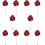 10Pièces Épingle De Cravate , Rose , Broche Et 11
