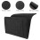 2Pcs Durable Fabric Bedside Pocket Hanging Storage Organizer in Black 1