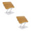 2Pièces Support De Lecture Ajustable En Aluminium, Porte-Livre Argent 10