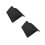 2Pcs Durable Fabric Bedside Pocket Hanging Storage Organizer in Black 9