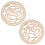 4Pièces Base Bois Pour Sac Crochet Rond Kaki, Support Panier DIY 1