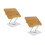 2Pièces Support De Lecture Ajustable En Aluminium, Porte-Livre Argent 7