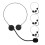8Pièces Micro Casque Costume Décor Noir En Plastique Et Durable 3