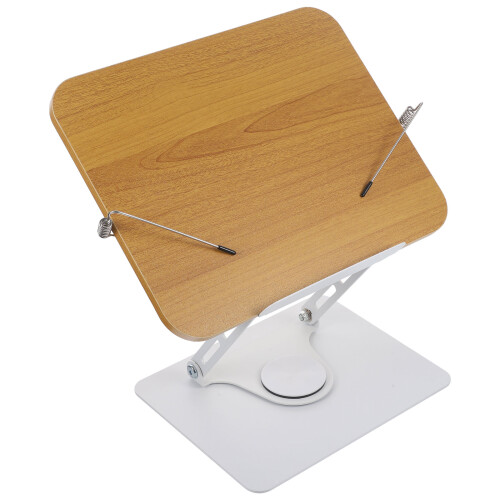 2Pièces Support De Lecture Ajustable En Aluminium, Porte-Livre Argent 1