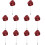 10Pièces Épingle De Cravate , Rose , Broche Et 10