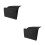 2Pcs Durable Fabric Bedside Pocket Hanging Storage Organizer in Black 7