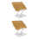 2Pièces Support De Lecture Ajustable En Aluminium, Porte-Livre Argent 8