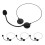 8Pièces Micro Casque Costume Décor Noir En Plastique Et Durable 2