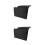 2Pcs Durable Fabric Bedside Pocket Hanging Storage Organizer in Black 6