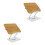 2Pièces Support De Lecture Ajustable En Aluminium, Porte-Livre Argent 9
