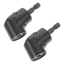 4Pièces Adaptateur Perceuse Angle Droit 105 Degrés Acier Noir Robuste