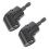 4Pièces Adaptateur Perceuse Angle Droit 105 Degrés Acier Noir Robuste 1