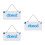 3Pièces Panneaux Suspendus Bois Ouvert Fermé Élégant Bleu 7