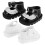 8Paires Petites Chaussures PU Pour Robe Jeux Multicolores 3