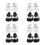 8Paires Petites Chaussures PU Pour Robe Jeux Multicolores 4