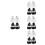 8Paires Petites Chaussures PU Pour Robe Jeux Multicolores 9