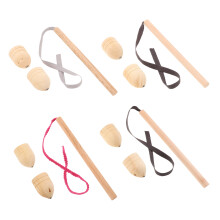 4Ensembles Toupies Rotatives En Bois, Jouets Traditionnels Pour FĂŞtes