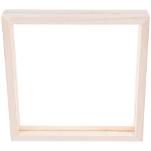 3Pcs DIY Wooden Acrylic Frames Beige for Desk and Wall Art Display