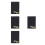 4Pcs Time Management Planner Black Faux Paper Writing Notebook 6