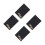 4Pcs Time Management Planner Black Faux Paper Writing Notebook 4