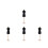 4Pièces Porte-Robe Mannequin Miniature Noir Support Stable 7
