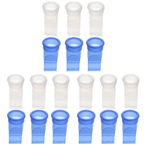18Pièces Bouchon Anti-Odeur Silicone Pour Évacuation Sol Bleu 1