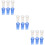 18Pièces Bouchon Anti-Odeur Silicone Pour Évacuation Sol Bleu 9