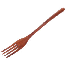 4Pcs Household Wooden Forks Heat-Resistant Long Handle Kitchen Gadgets
