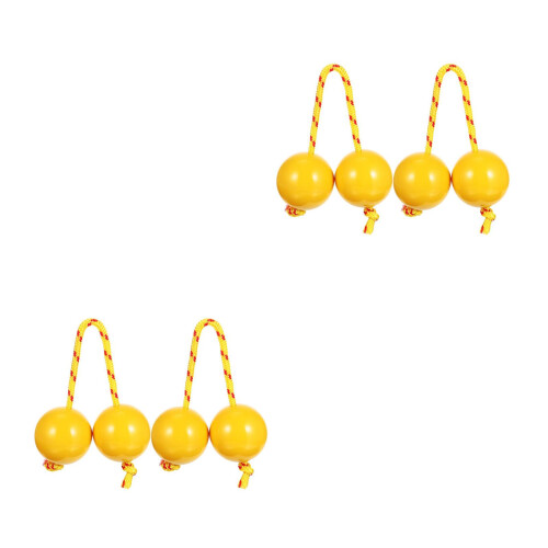4Pièces Maracas ABS Percussions Double Balles Jouet Enfant 2
