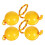 4Pièces Maracas ABS Percussions Double Balles Jouet Enfant 1