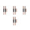 8Pièces Applicateurs Silicone Double-Embout À Capuchon Noir 10