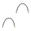 2Pièces Durite Hydraulique Noire Flexible Pour Automobile 8