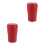 2Pièces Cendrier Rouge Pour En Pbt+abs Pratique Et Élégant 5