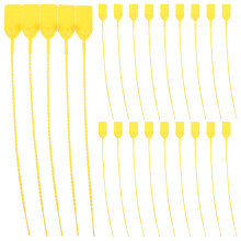 500Pièces Étiquettes Plastique Jaunes Zip Tie Résistantes Eau