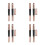 8Pièces Applicateurs Silicone Double-Embout À Capuchon Noir 6