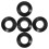 20Pcs Smooth Black PVC Drip Rings for Small Kayak Paddle Replacement 3