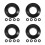 20Pcs Smooth Black PVC Drip Rings for Small Kayak Paddle Replacement 6