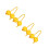 4Pièces Maracas ABS Percussions Double Balles Jouet Enfant 4