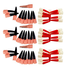120Pcs Lightweight Latex Witch Nails Cover for Halloween Masquerade