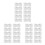 30Pcs Sturdy White Plastic Bed Rail Pegs for Crib Support and Fitting 10
