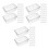90Pcs Pet Clear Cake Boxes Bulk for Cheesecake and Swiss Roll Storage 4