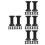 40Pcs Durable Black Wooden Thread Bobbins for Sewing and DIY Use 6