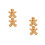 4Pcs Gingerbread Shaped Bamboo Tray Festive Snack and Cheese Board 7
