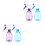4Pcs Multi-Use Garden Spray Bottles Easy Grip Air Compression Pump 4