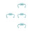 4Pcs Wide-Compatibility Silicone Baby Bottle Grip Handles Sky-Blue 4
