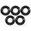 20Pcs Smooth Black PVC Drip Rings for Small Kayak Paddle Replacement 2